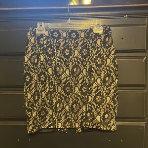 Express, size 4x black lace mini skirt.